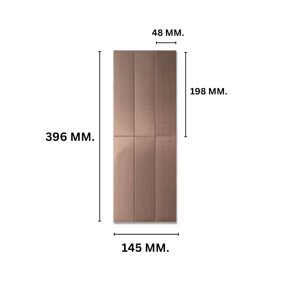 โมเสค TIMELESS TILES รุ่น LUSTO 39.6X14.5 ซม. สีทอง ROSE GOLD ผิวด้าน สเตนเลสแฮร์ไลน์_1